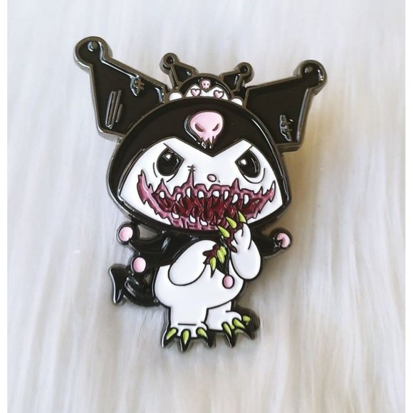 Evil Scary Kuromi Enamel Pin - Picture 1 of 3